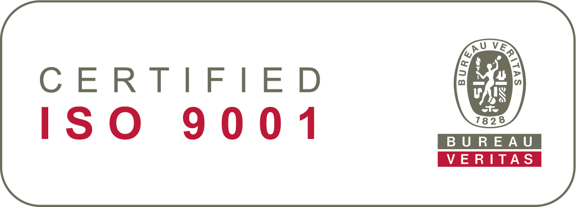 Bureau veritas logo and certified ISO9001